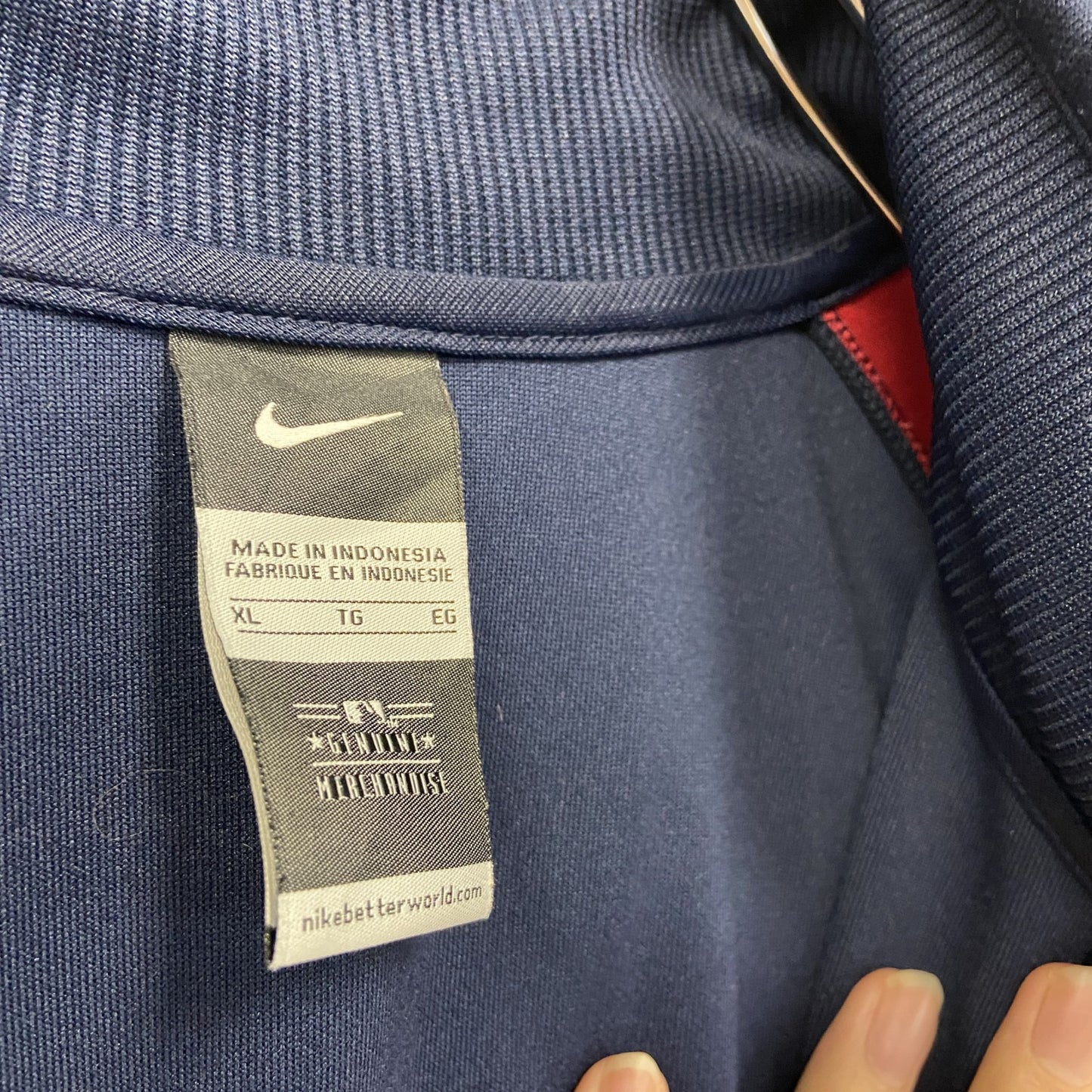 NIKE　ナイキ　トラックジャケット/ジャージ　紺　ネイビー　XLサイズ