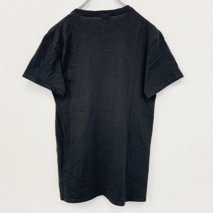 古着 used　DELTA デルタ　半袖プリントTシャツ　おもしろTシャツ　ユニークデザイン　クルーネック　黒　ブラック　Sサイズ