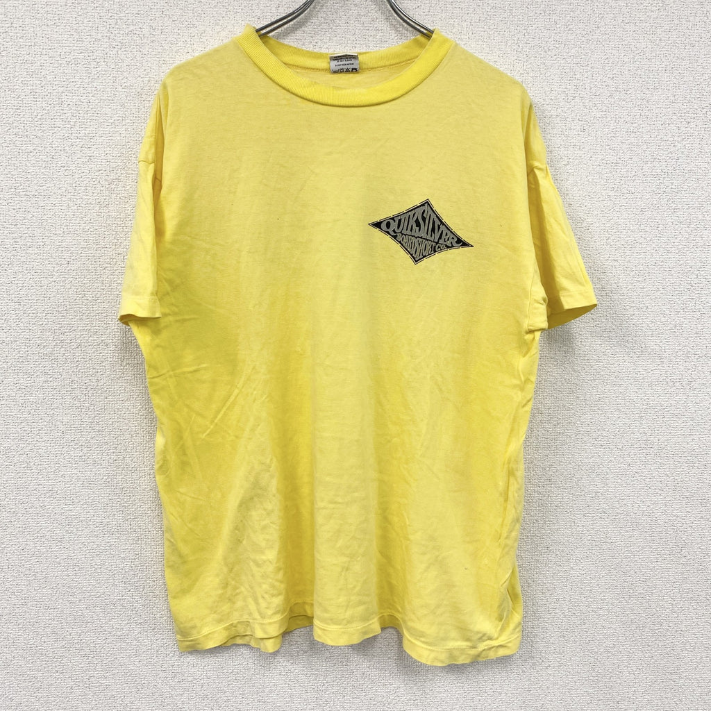 Quiksilver　クイックシルバー　半袖Tシャツ　黄色　イエロー