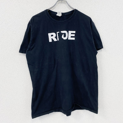 GILDAN　ギルダン　半袖プリントTシャツ　英字プリント　黒　ブラック　XLサイズ