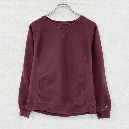Champion　チャンピオン　リバースウィーブ　スウェット/トレーナー　ラグランスリーブ　前V　ボルドー　Lサイズ