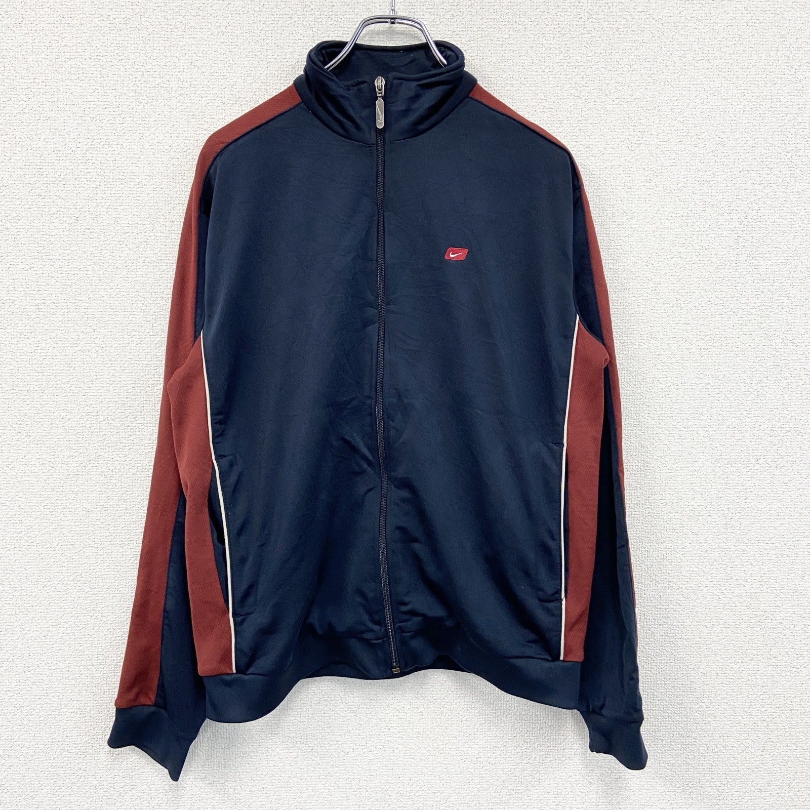00s　NIKE　ナイキ　トラックジャケット/ジャージ　ヴィンテージ　紺　ネイビー　Lサイズ