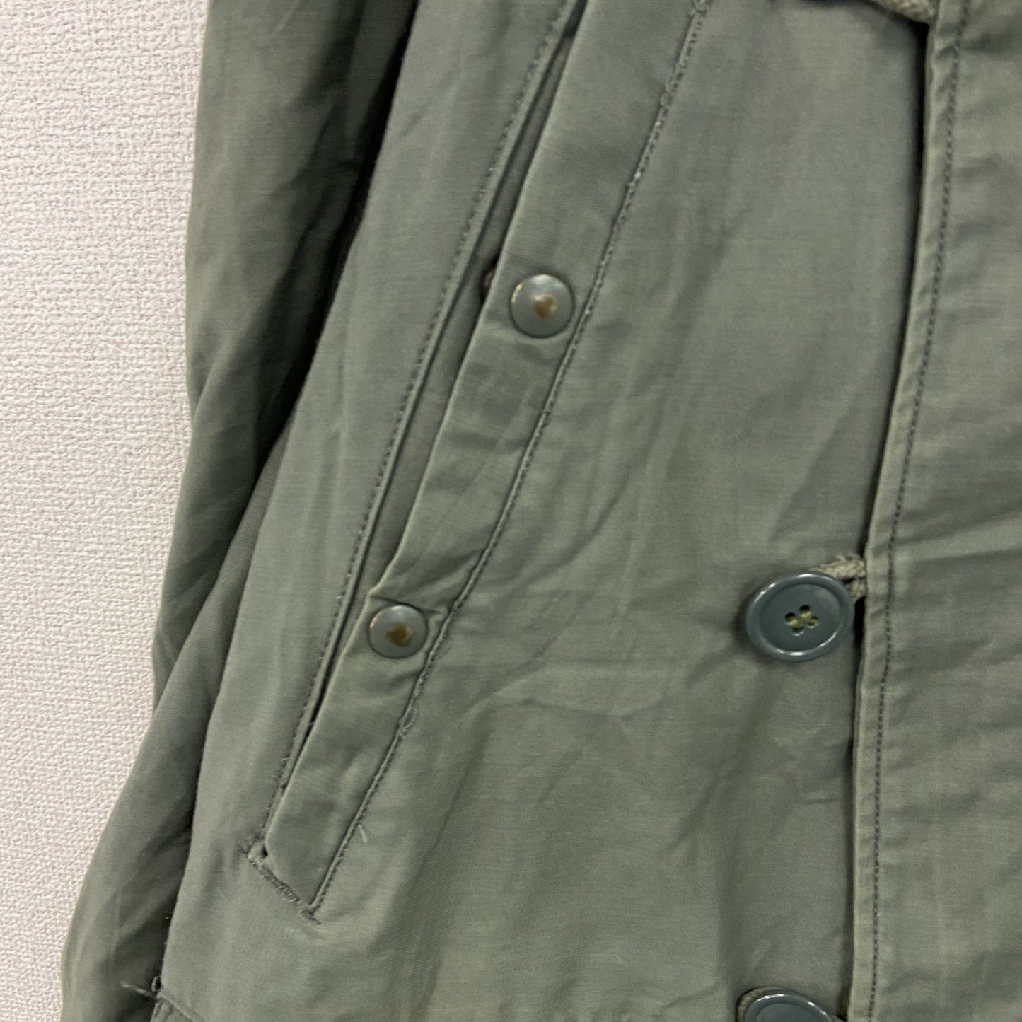 ～70s　民間品　N-3B　フライトジャケット　ミリタリージャケット　SCOVILLジップ　セージグリーン　カーキ