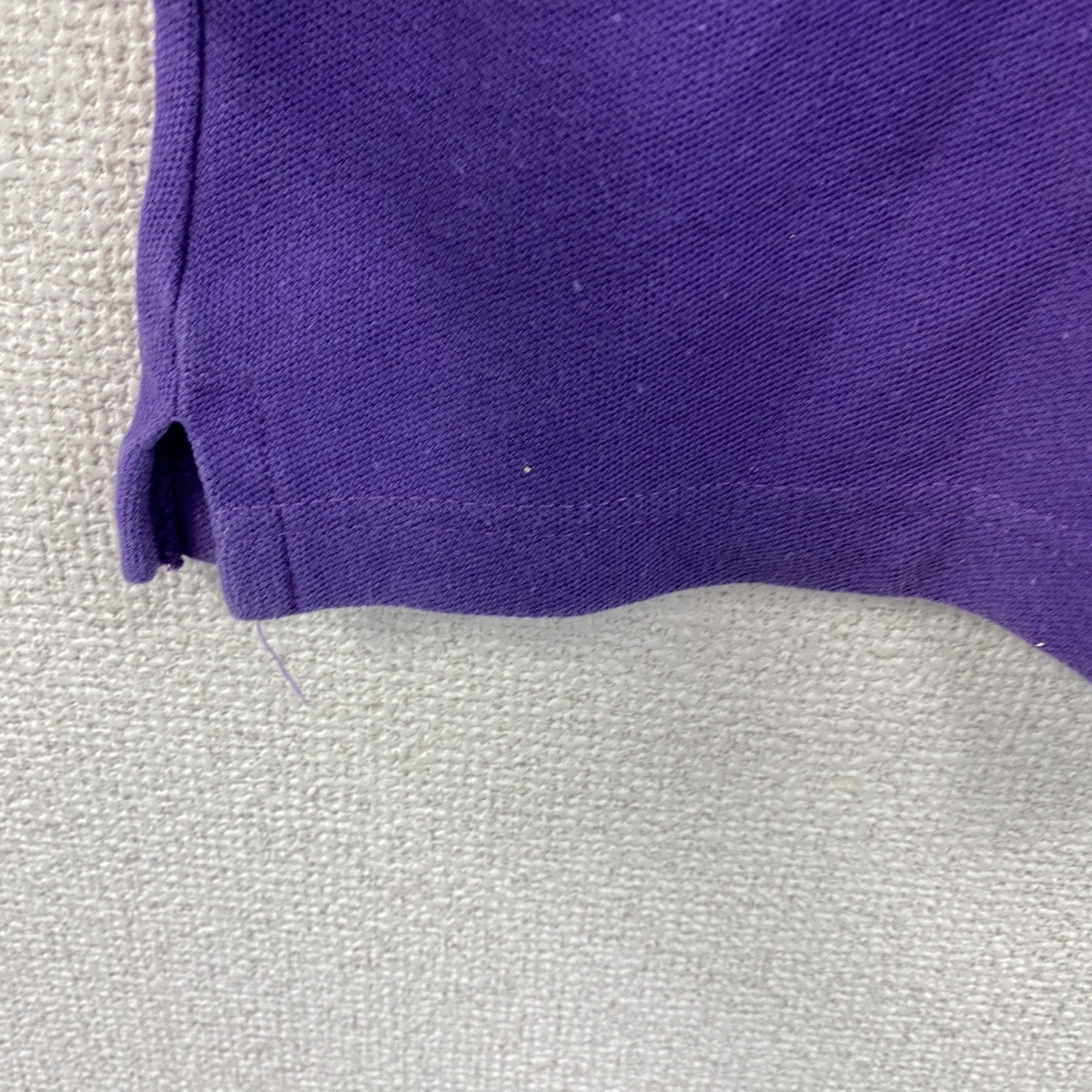 POLO　ポロ　半袖ポロシャツ　刺繡ロゴ　紫　パープル