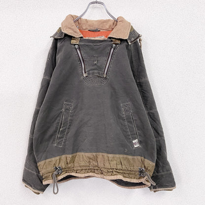 ～90s　SCOTCH&SODA　スコッチアンドソーダ　アノラックパーカー　中綿入り　ヴィンテージ　グレー　Mサイズ