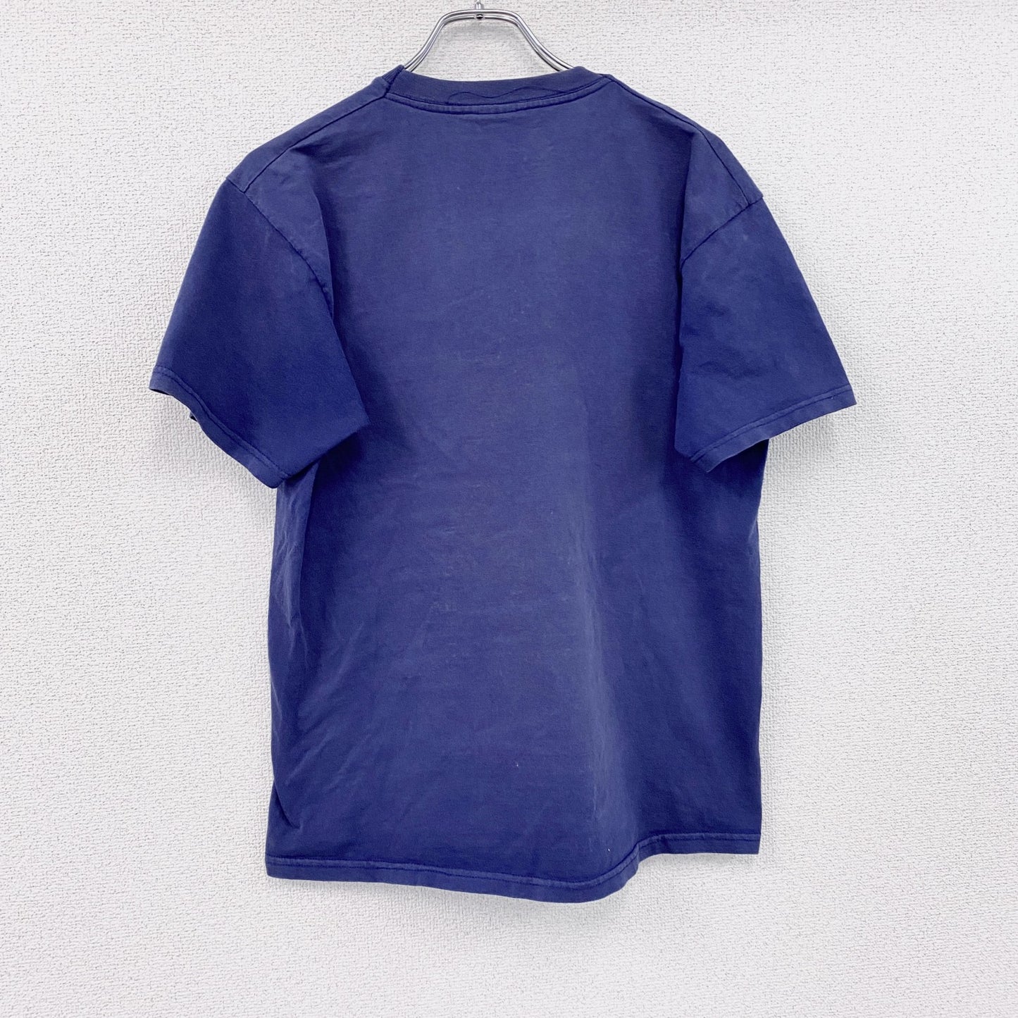 FRUIT OF THE LOOM　フルーツオブザルーム　半袖プリントTシャツ　紺　ネイビー　Lサイズ