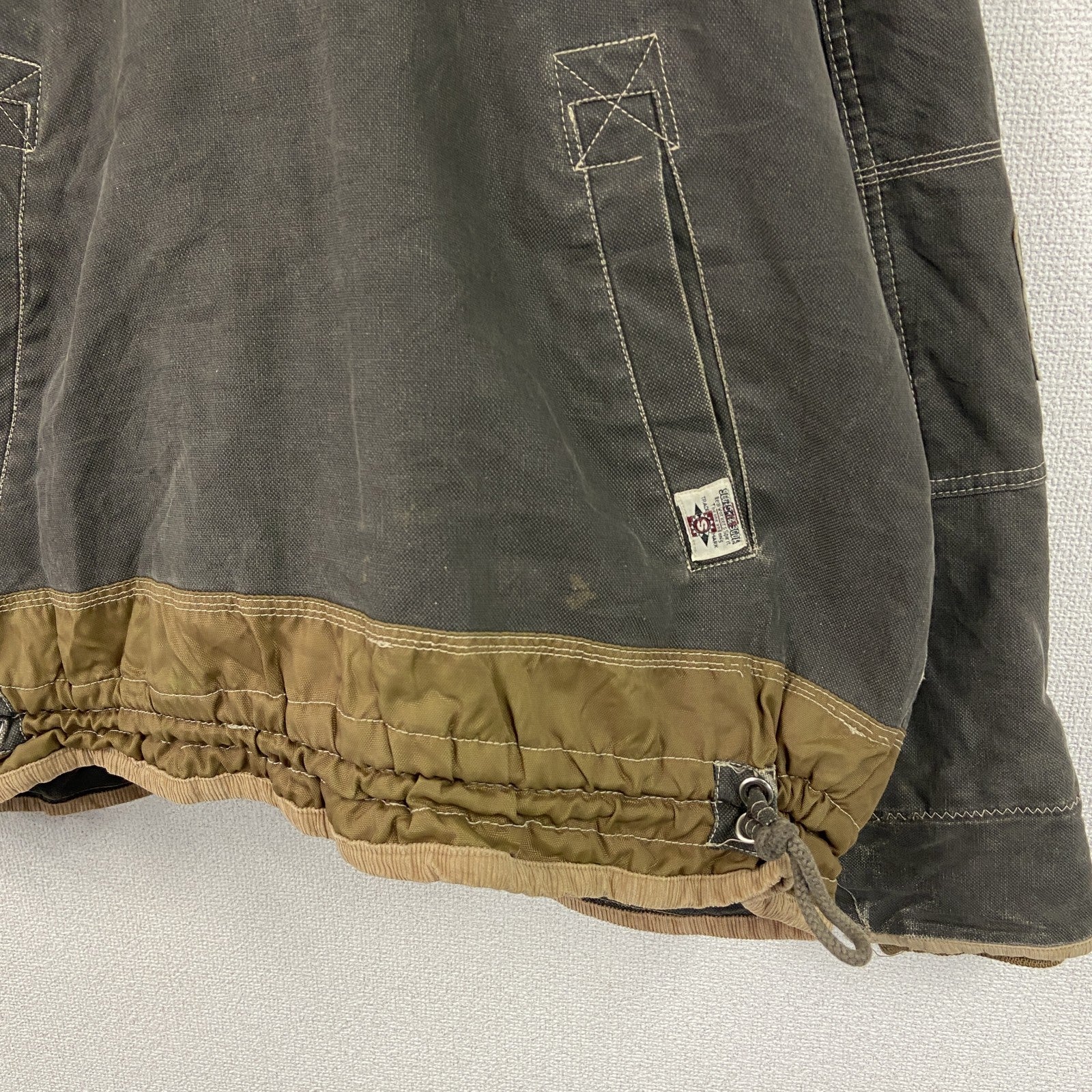 ～90s　SCOTCH&SODA　スコッチアンドソーダ　アノラックパーカー　中綿入り　ヴィンテージ　グレー　Mサイズ