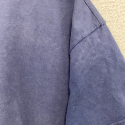 FRUIT OF THE LOOM　フルーツオブザルーム　半袖プリントTシャツ　紺　ネイビー　Lサイズ