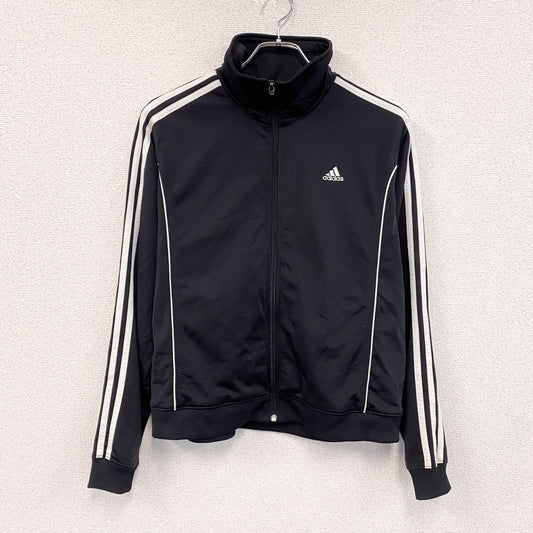 adidas　アディダス　トラックジャケット/ジャージ　黒　ブラック　Lサイズ