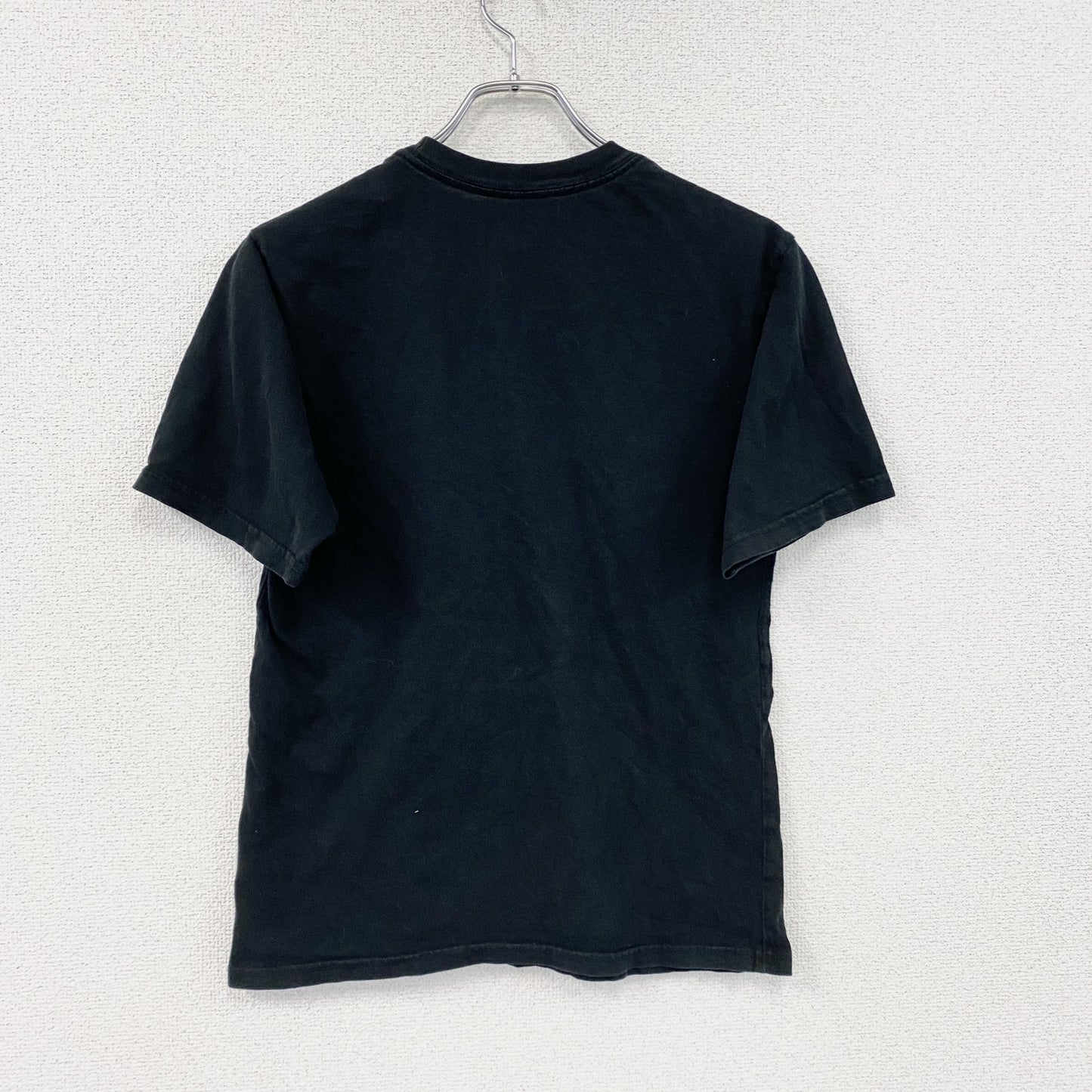 半袖プリントTシャツ　ゾンビ　3連プリント　英字プリント　黒　ブラック　XLサイズ