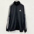 adidas　アディダス　トラックジャケット/ジャージ　黒　ブラック　XLサイズ