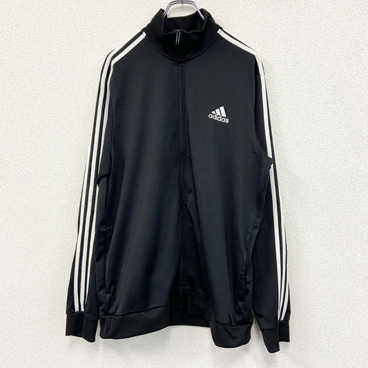 adidas　アディダス　トラックジャケット/ジャージ　黒　ブラック　XLサイズ