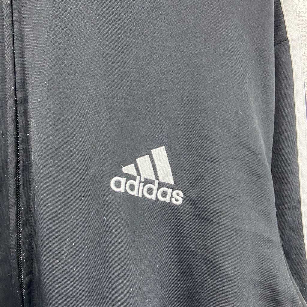 adidas　アディダス　トラックジャケット/ジャージ　黒　ブラック　XLサイズ