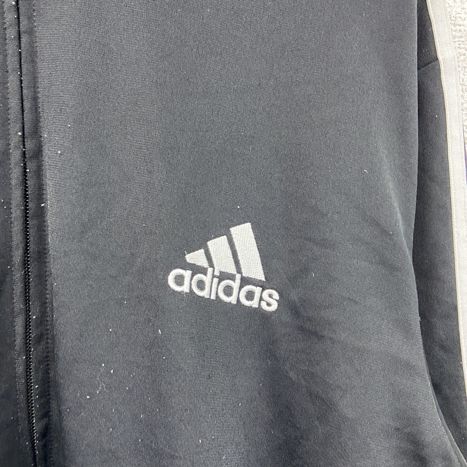 adidas　アディダス　トラックジャケット/ジャージ　黒　ブラック　XLサイズ