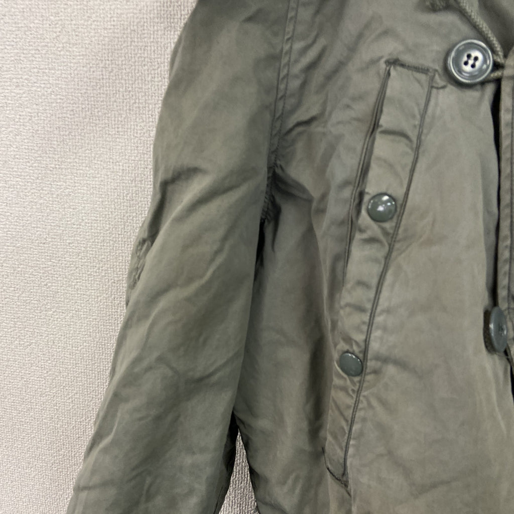 60s　U.S.AIR FORCE　米軍実品　N-3B　フライトジャケット　コヨーテファー　CONMARジップ　カーキ