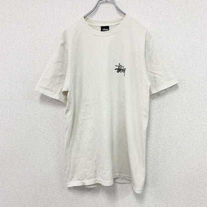 STUSSY　ステューシー　半袖Tシャツ　デカロゴ　白　ホワイト　Sサイズ