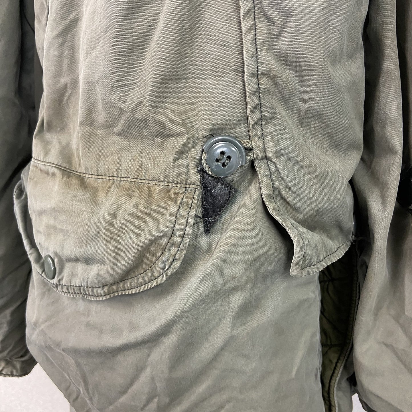 60s　U.S.AIR FORCE　米軍実品　N-3B　フライトジャケット　コヨーテファー　CONMARジップ　カーキ