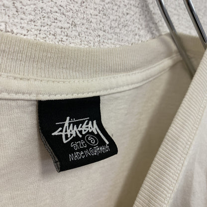 STUSSY　ステューシー　半袖Tシャツ　デカロゴ　白　ホワイト　Sサイズ