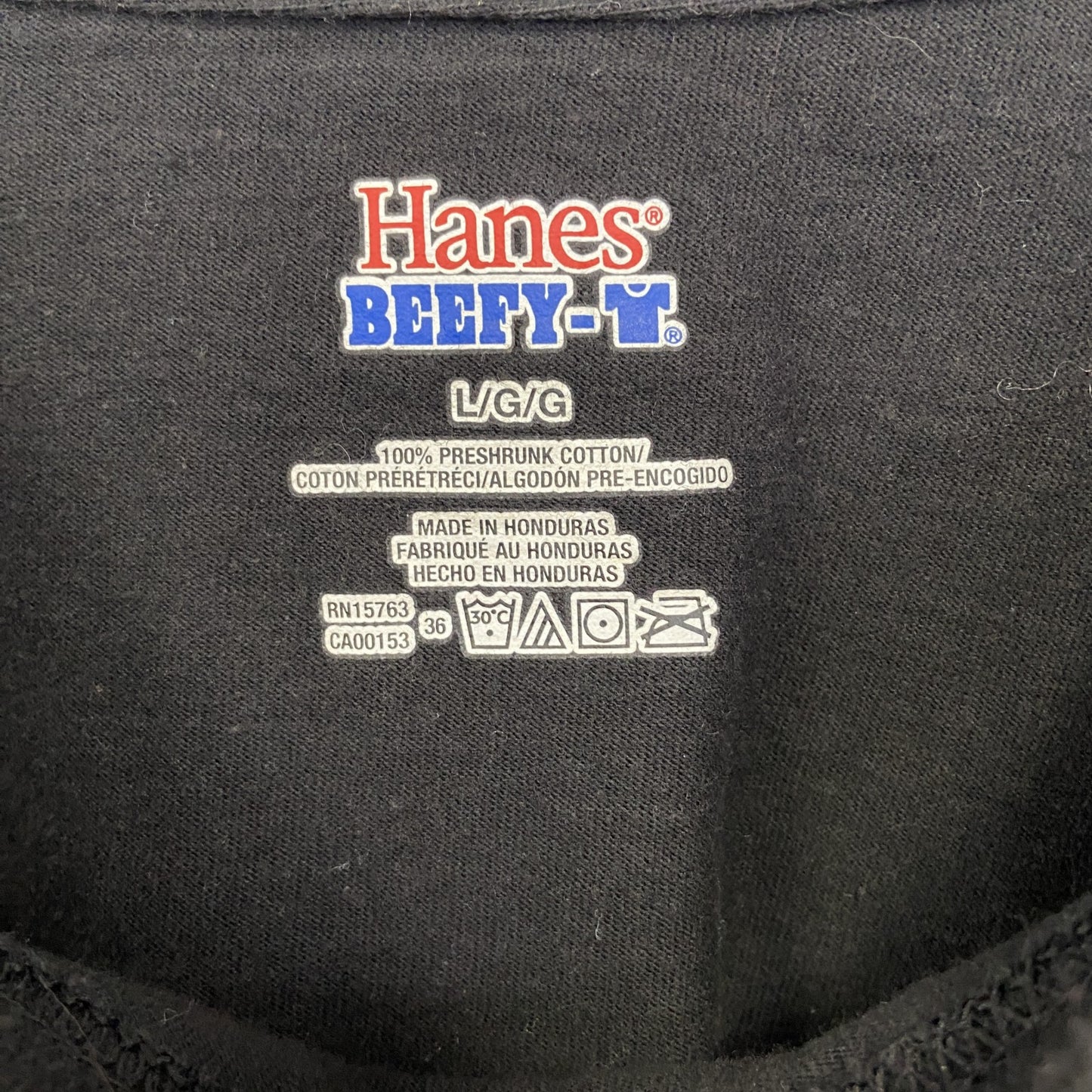 古着 used　Hanes ヘインズ　半袖プリントTシャツ　ビッグT　Film tools　クルーネック　黒　Lサイズ