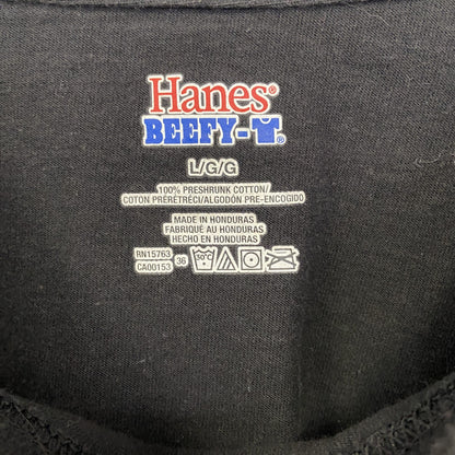 古着 used　Hanes ヘインズ　半袖プリントTシャツ　ビッグT　Film tools　クルーネック　黒　Lサイズ