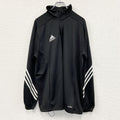 adidas　アディダス　climalite　ハーフジッププルオーバージャージ　スリーストライプス　黒　XLサイズ