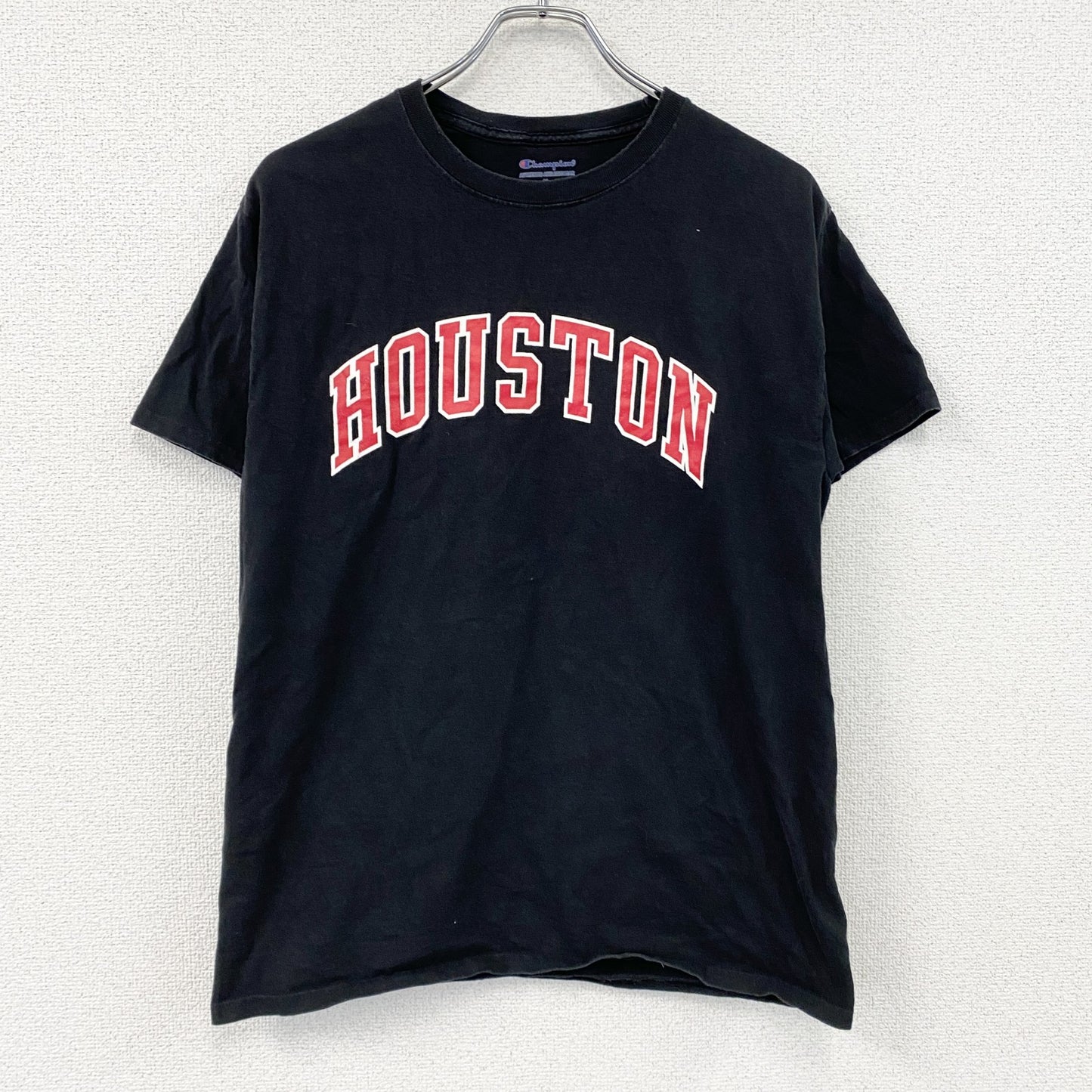Champion　チャンピオン　半袖プリントTシャツ　アーチプリント　現行　黒　ブラック　Mサイズ