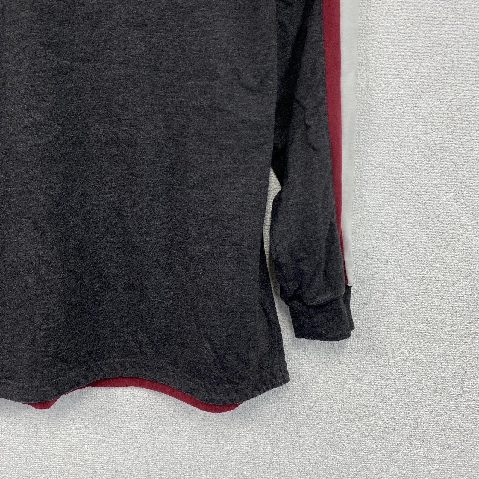Majestic　NHL　長袖プリントTシャツ　ダークグレー　Mサイズ