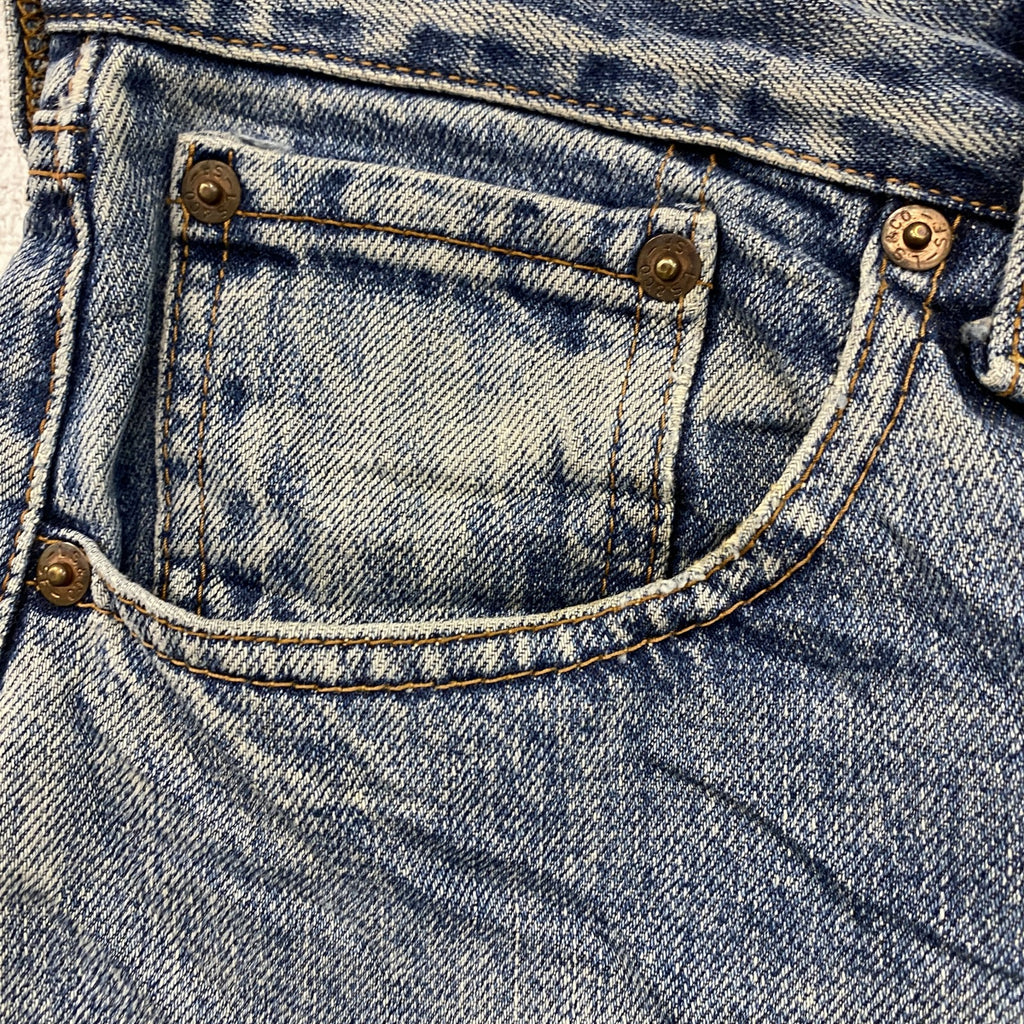 Levi's　リーバイス　504　デニムパンツ/ダメージジーンズ　ジップフライ　インディゴ　W34サイズ