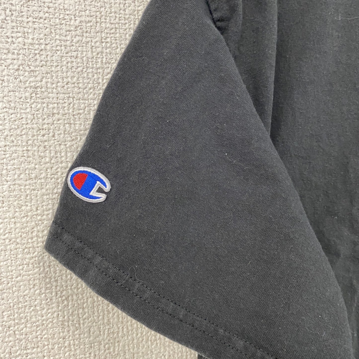 Champion　チャンピオン　半袖プリントTシャツ　アーチプリント　現行　黒　ブラック　Mサイズ