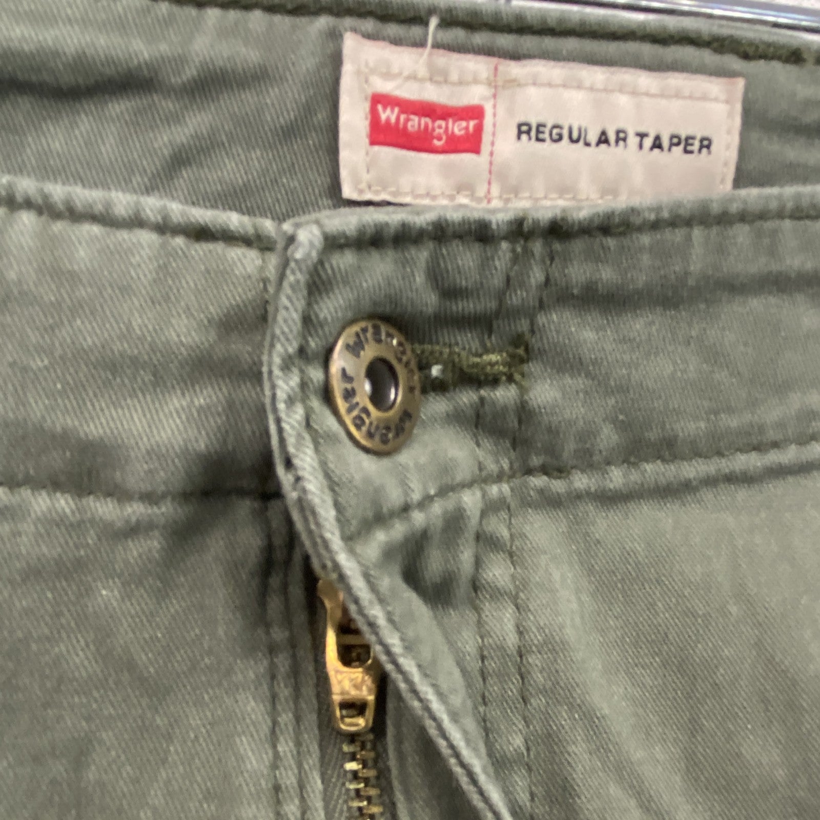 Wrangler　ラングラー　カーゴパンツ　ワークパンツ　ジップフライ　カーキ　W38サイズ