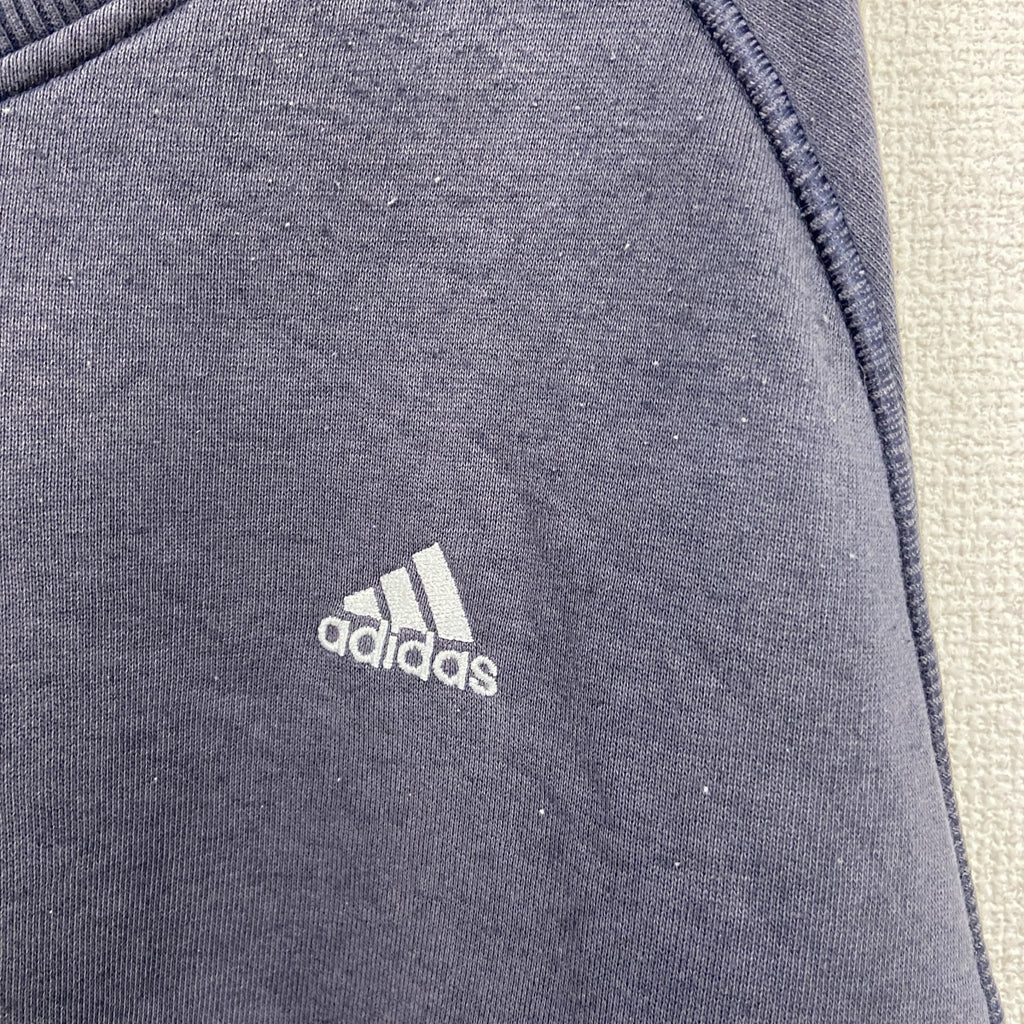 00s～　adidas　アディダス　スウェット/トレーナー　ヴィンテージ　スリーストライプス　紺　ネイビー　Lサイズ