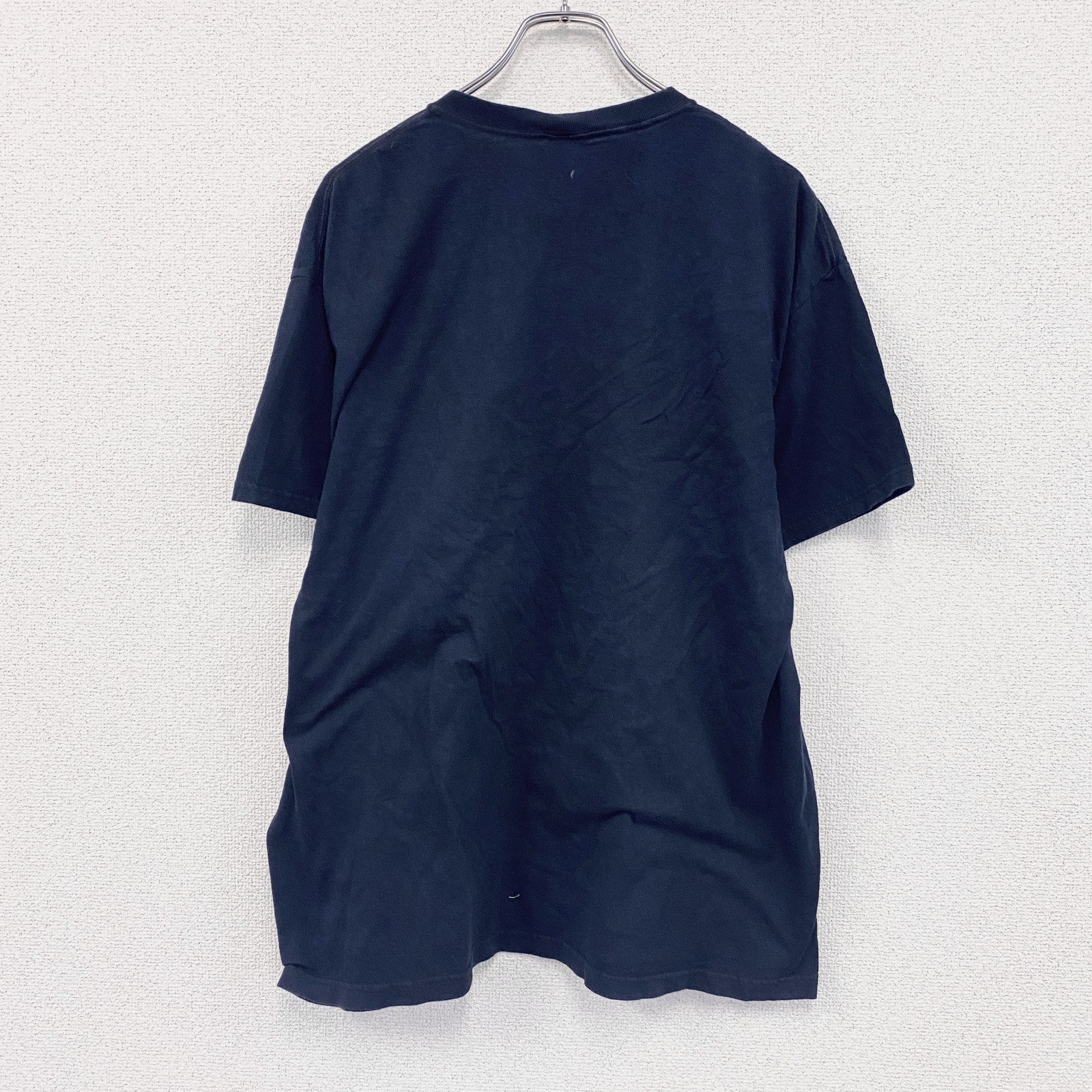 FRUIT OF THELOOM　フルーツオブザルーム　ボーン　骨　半袖プリントTシャツ　紺　ネイビー　XLサイズ