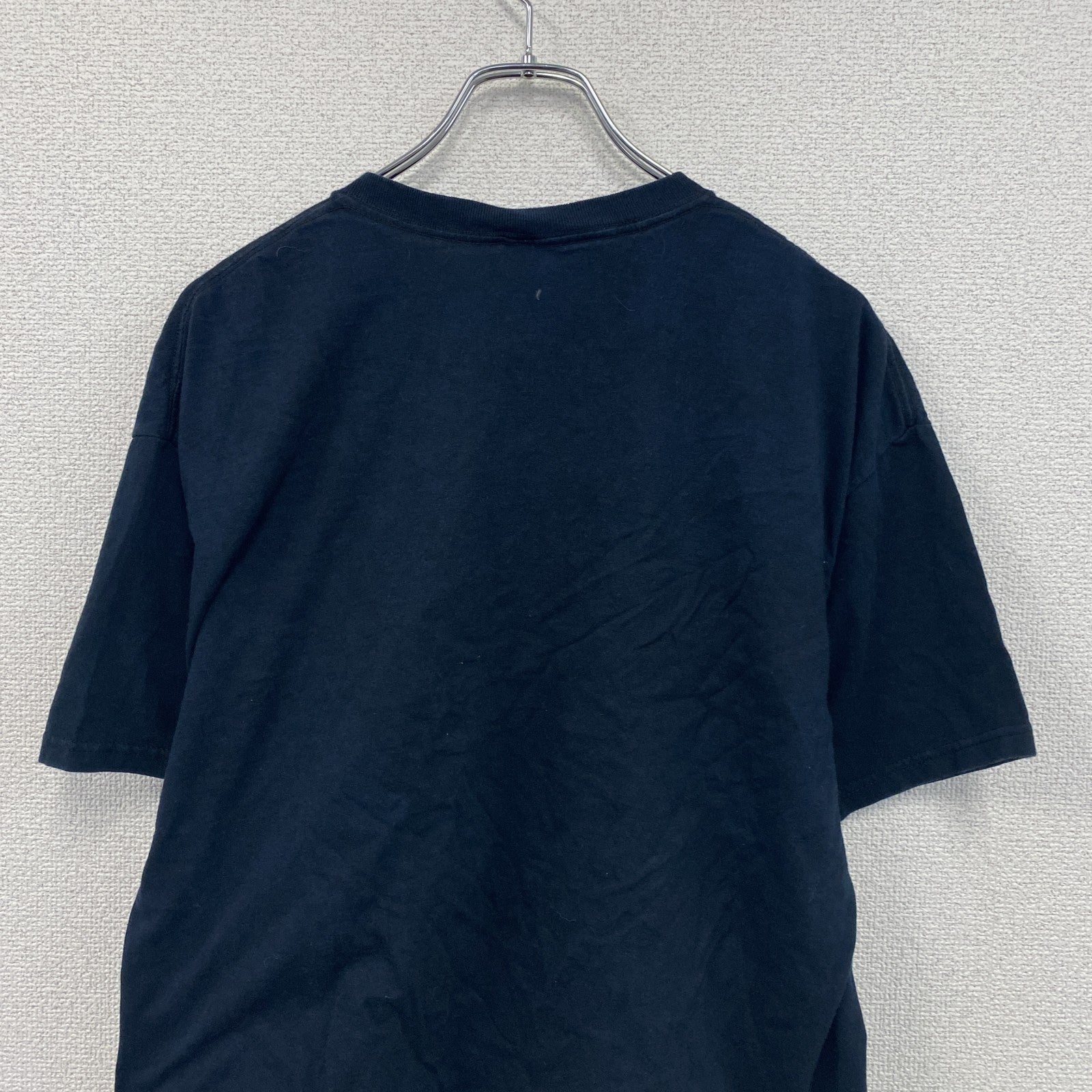 FRUIT OF THELOOM　フルーツオブザルーム　ボーン　骨　半袖プリントTシャツ　紺　ネイビー　XLサイズ