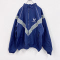 00s　U.S.AIR FORCE　米軍　トレーニングジャケット　ナイロンジャケット　紺　ネイビー　XLサイズ