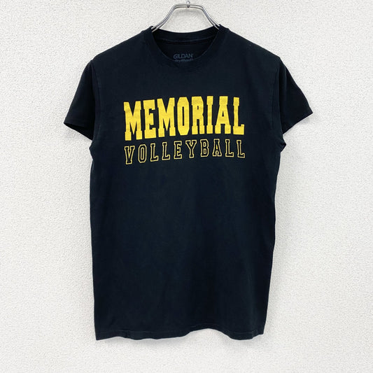 GILDAN　ギルダン　半袖プリントTシャツ　英字プリント　黒　ブラック　Sサイズ