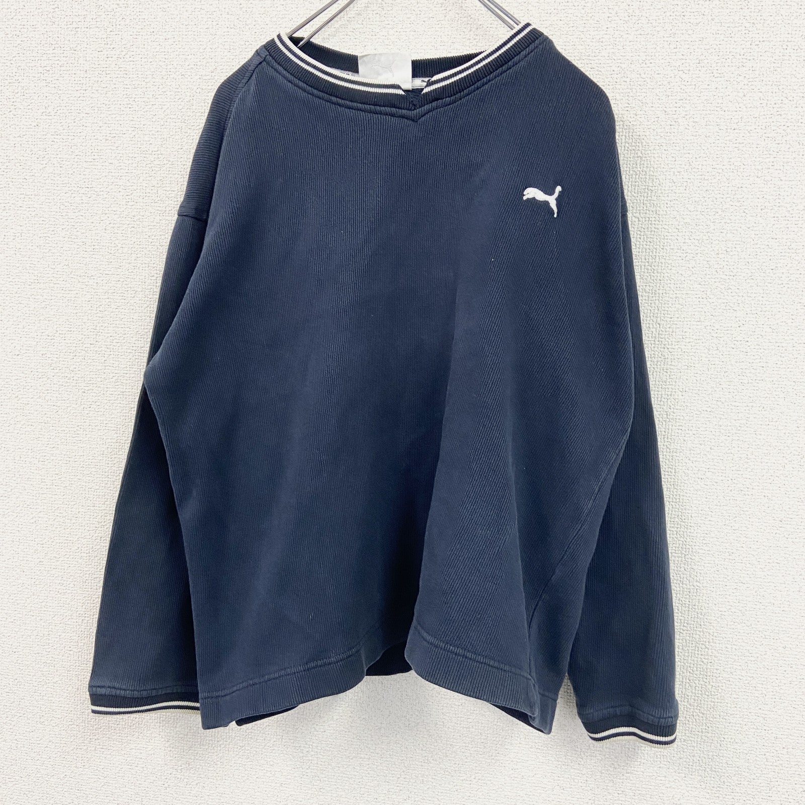 90s　PUMA　プーマ　スウェット/トレーナー　ヴィンテージ　紺　ネイビー　Mサイズ