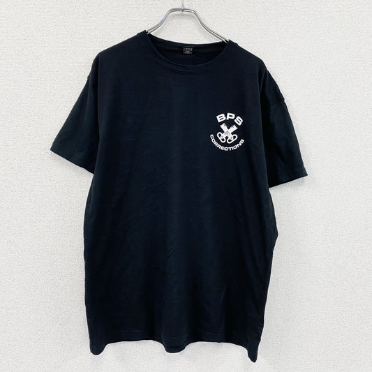 CANADIAN UNION APPAREL　半袖プリントTシャツ　OPSEU SEFPO　黒　ブラック　XLサイズ