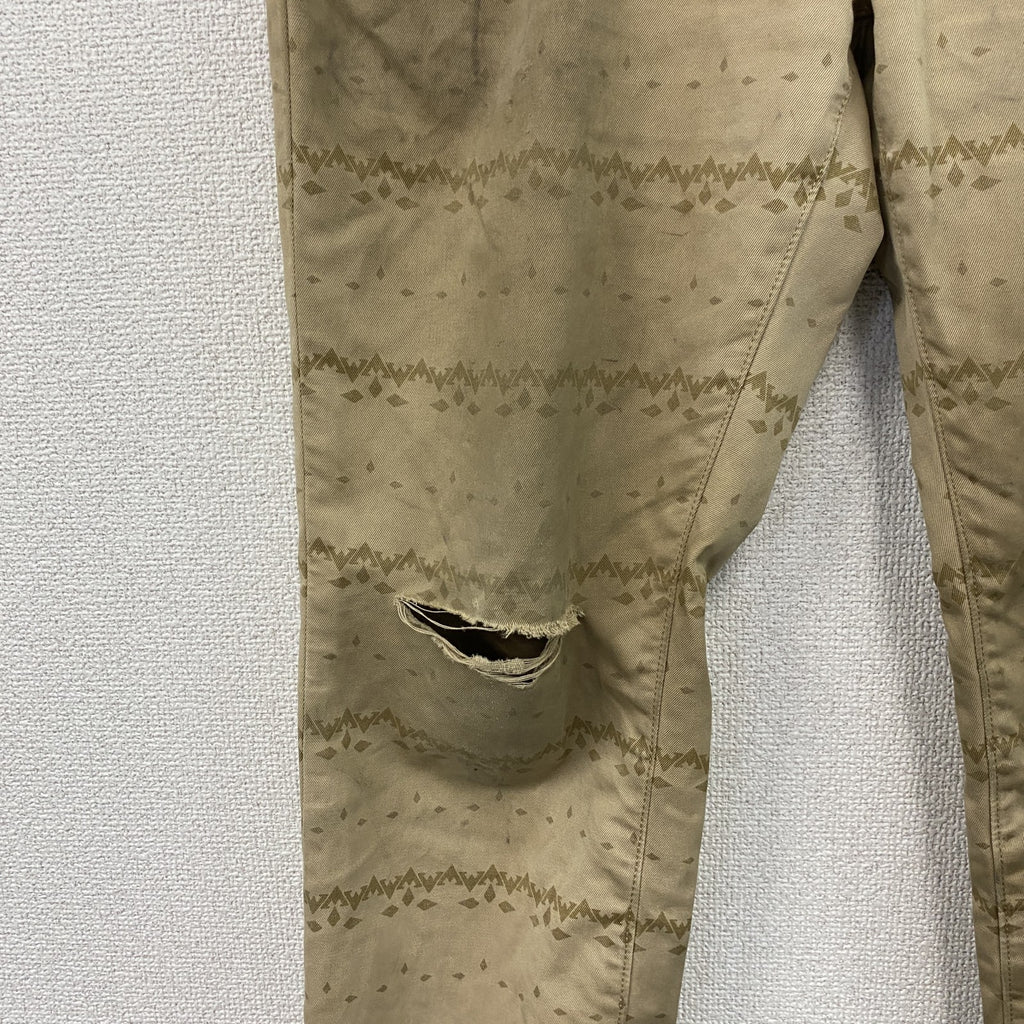 Levi's　リーバイス　511　デニムパンツ/ダメージジーンズ　ジップフライ　カーキベージュ　W33サイズ