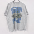 FRUIT OF THE LOOM　スーパーファミコン　半袖プリントTシャツ　パロディT　グレー　2XLサイズ