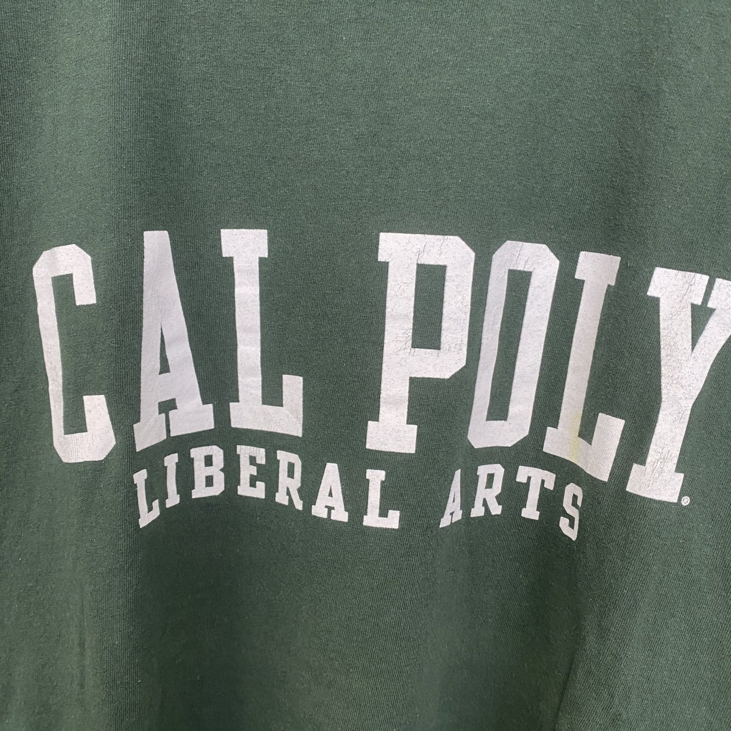 古着 used　champion チャンピオン　半袖カレッジプリントTシャツ　カリフォルニア工科大学　クルーネック　緑　XLサイズ