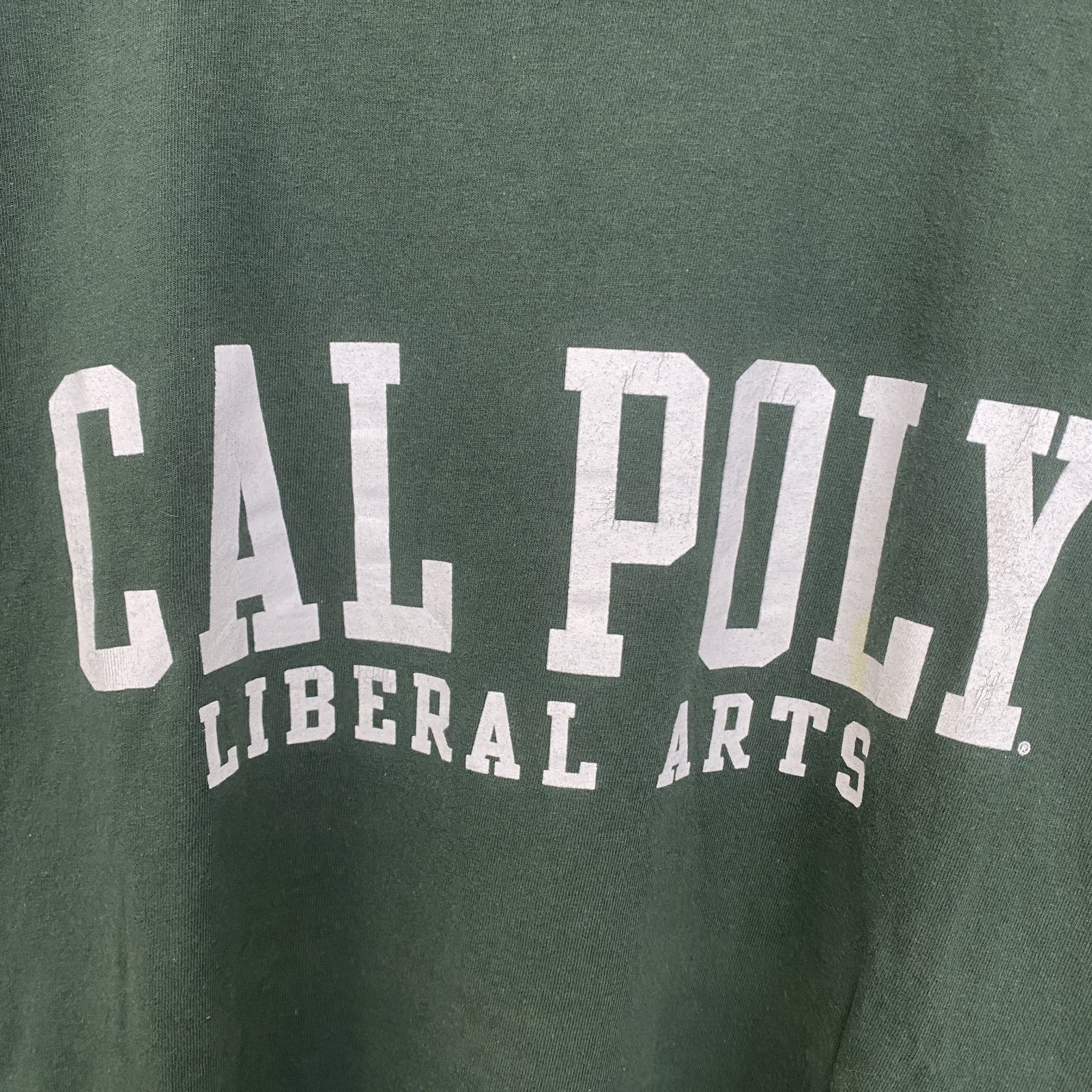 古着 used　champion チャンピオン　半袖カレッジプリントTシャツ　カリフォルニア工科大学　クルーネック　緑　XLサイズ