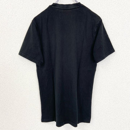 古着 used　PULL&BEAR　プルアンドベア　半袖デザインプリントTシャツ　クルーネック　バス　黒　XSサイズ