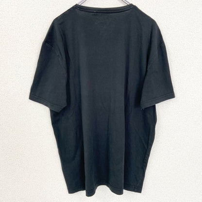古着 used　EDC BRAND　半袖デザインプリントTシャツ　クルーネック　Supply Company　黒　2XLサイズ