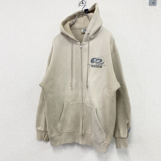 ～00s　PIKO　ピコ　フルジップスウェットパーカー/フーディー　ヴィンテージ　ベージュ　Lサイズ