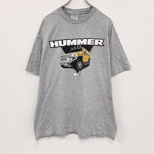 ALSTYLE　HUMMER　ハマー　半袖プリントTシャツ　灰色　グレー　XLサイズ