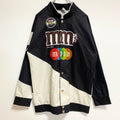 古着 used　CHICYEA　M＆M’S　エムアンドエムズ　長袖ハイネックブルゾン　レーシングジャケット　チョコ　黒　Mサイズ