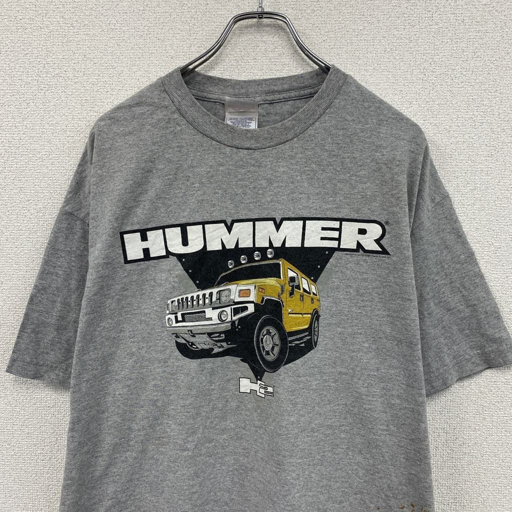 ALSTYLE　HUMMER　ハマー　半袖プリントTシャツ　灰色　グレー　XLサイズ