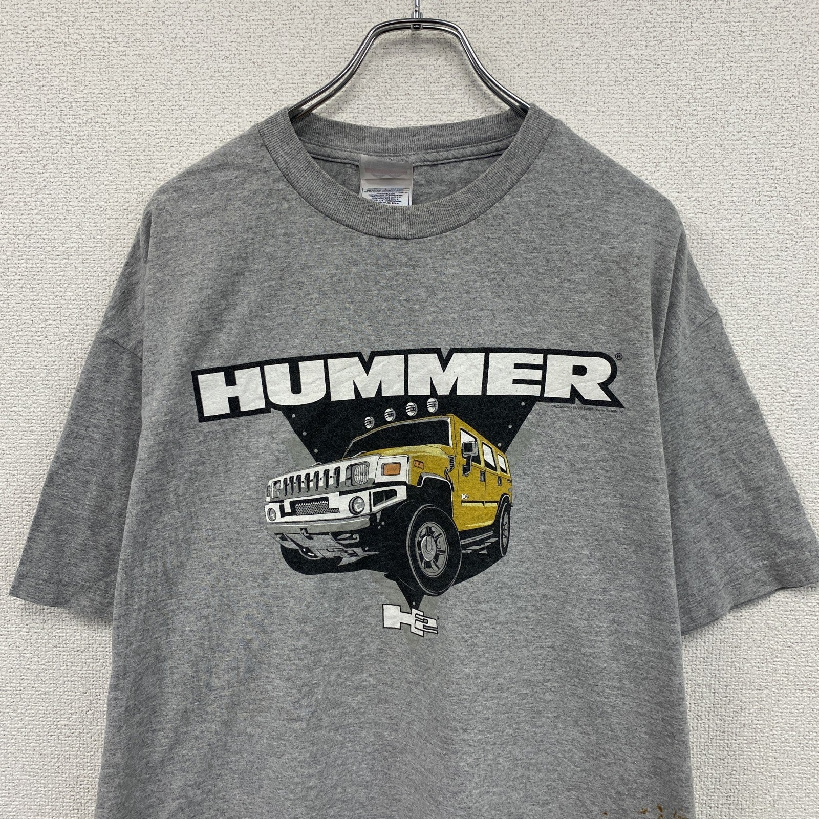 ALSTYLE　HUMMER　ハマー　半袖プリントTシャツ　灰色　グレー　XLサイズ