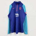 NIKE　ナイキ　ハーフジッププルオーバージャケット　バイカラー　青　ブルー　XLサイズ