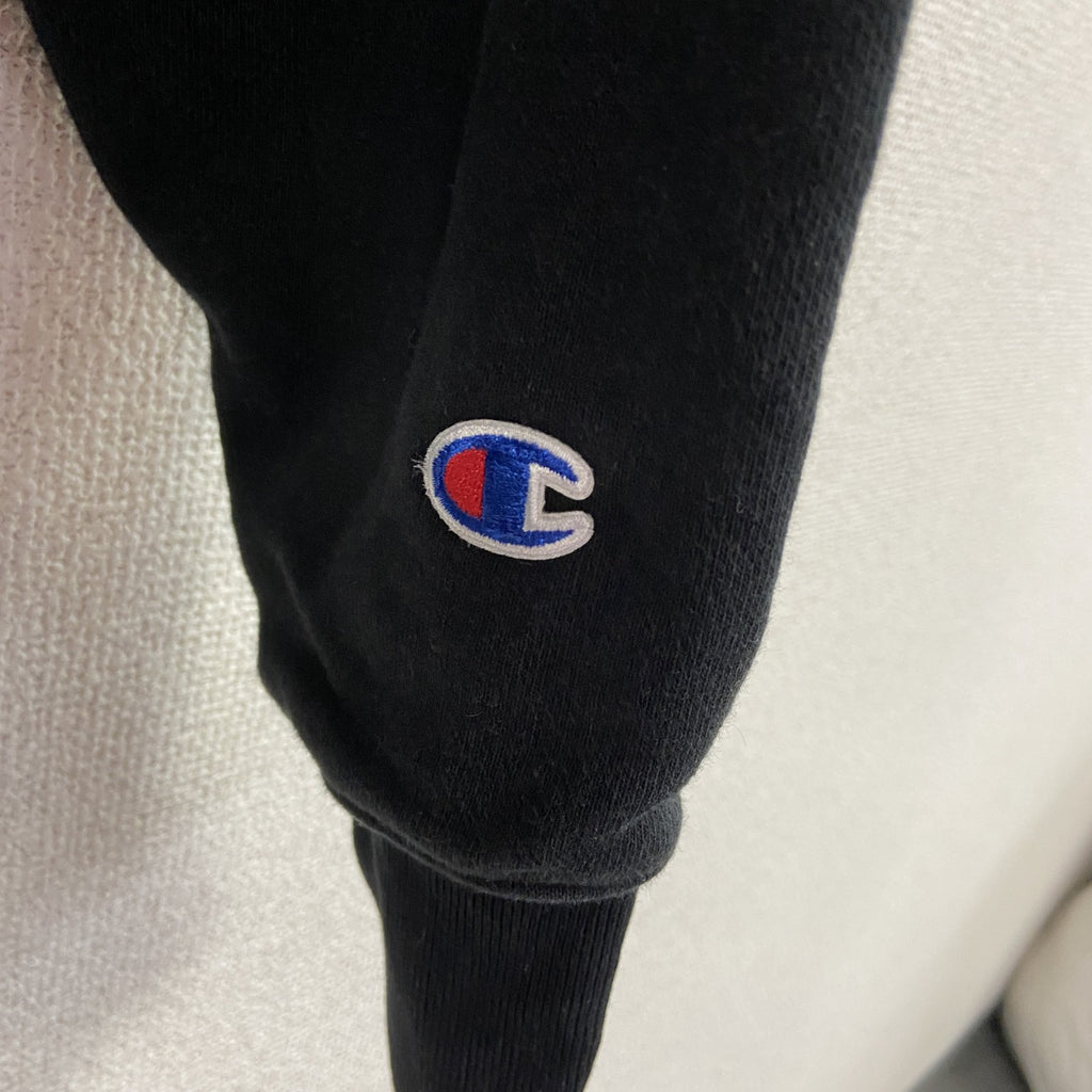 Champion　チャンピオン　リバースウィーブ　ハーフジップスウェット/トレーナー　黒　ブラック　Mサイズ